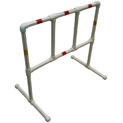 Барьер переносной для временного ограждения 500х500мм, пластик