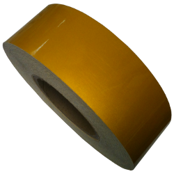 Световозвращающая лента клейкая 100мм*45.7м, желтая