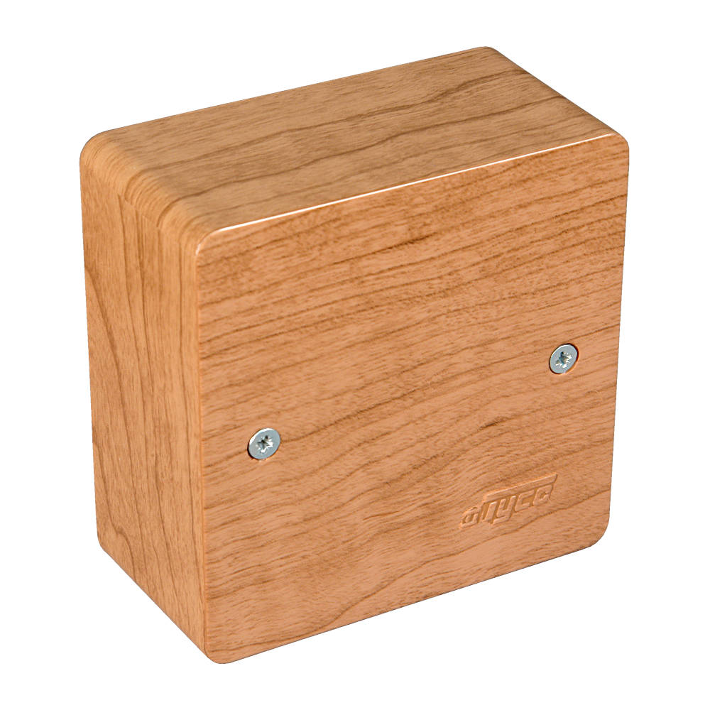 65015-08М Тусо Коробка универсальная для кабель-каналов, 85х85х42мм(дуб на темной основе)