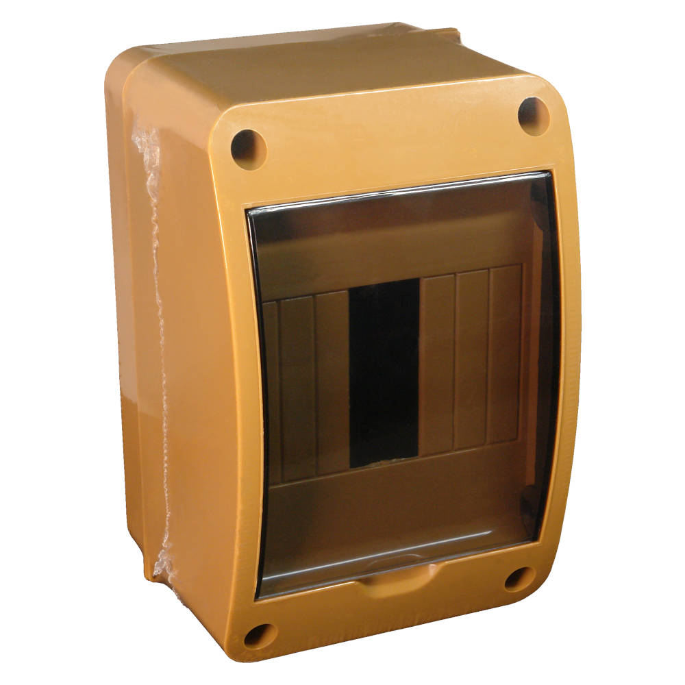 68304К Тусо Щиток о/п на 4 мод. с вертикальной дверцей, 140х90х85мм (коричневый)