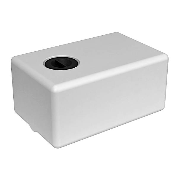 Емкость полиэтиленовая ЭВП 50 л, белая, штабелируемая, 280х380х590 мм